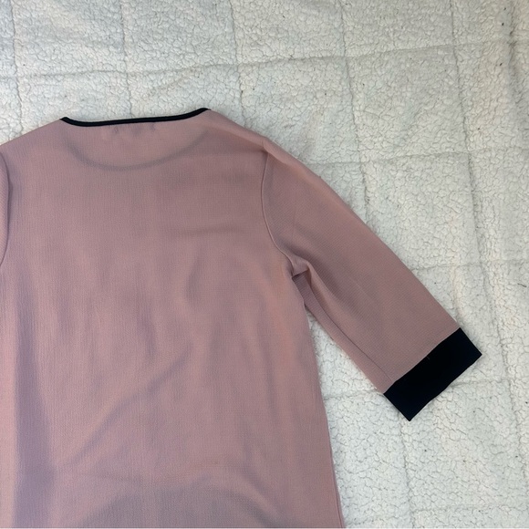 SUZY SHIER Pink and Black Blouse Relaxed Fit - Picture 11 of 11